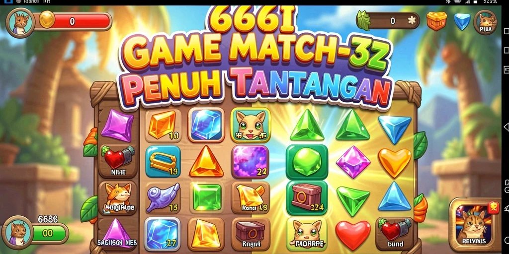 Gameplay seru di 666I dengan tantangan mencocokkan objek.