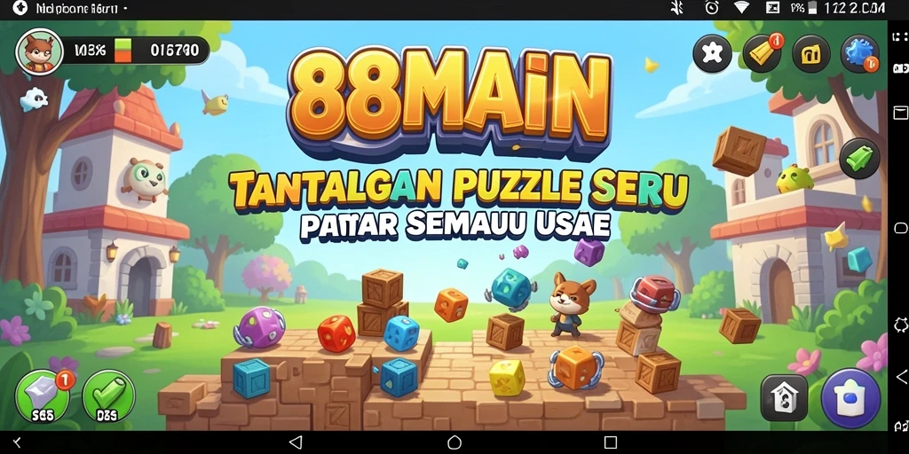 Tampilan gameplay menantang di 88MAIN, penuh teka-teki menarik.
