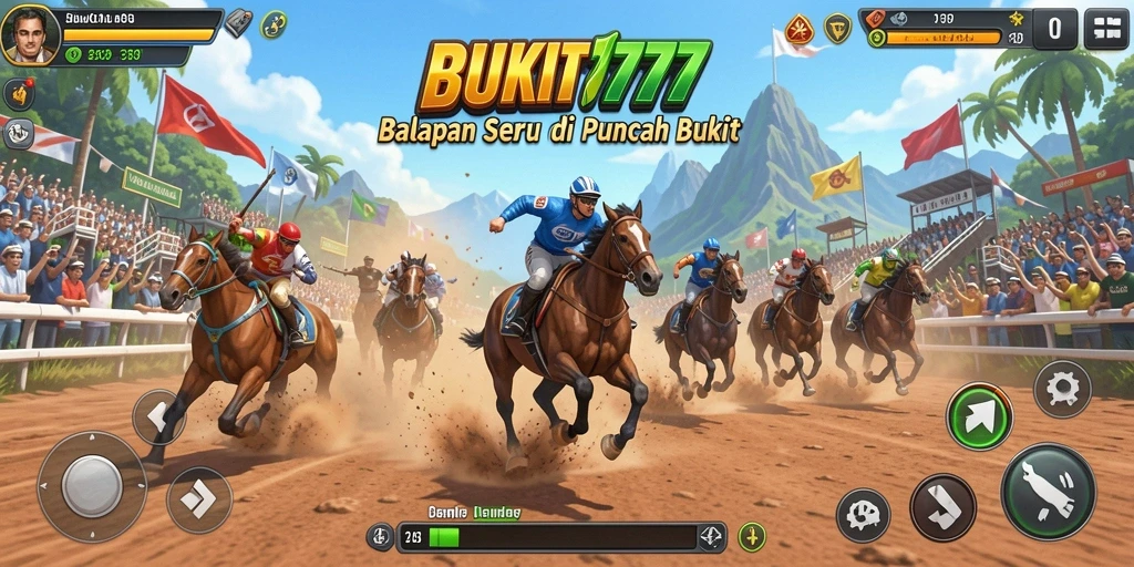 Screenshot BUKIT777 menampilkan aksi balapan yang mendebarkan dan grafis menakjubkan.