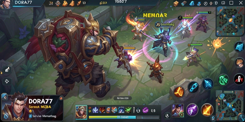 Tampilan gameplay DORA77 yang dinamis dan menarik.