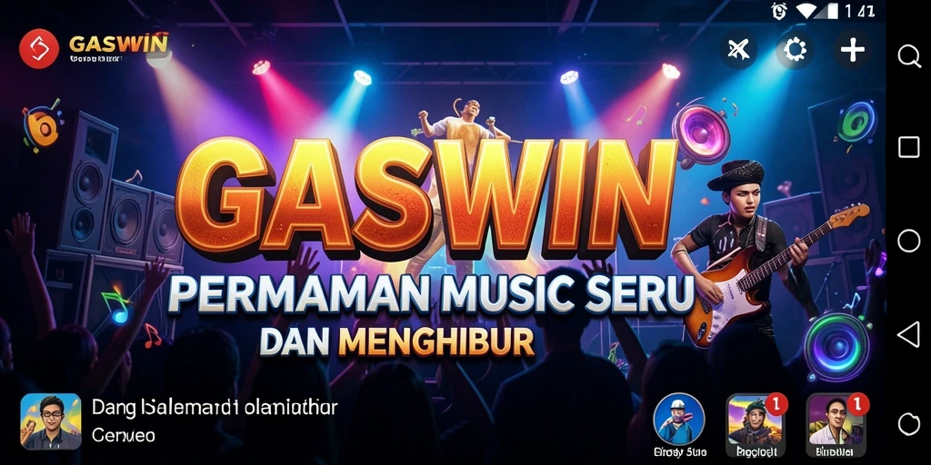 Tampilan gameplay GASWIN yang menarik dan penuh warna.