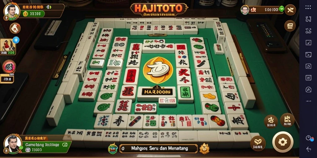 Tampilan gameplay seru dalam HAJITOTO dengan ubin Mahjong berwarna.