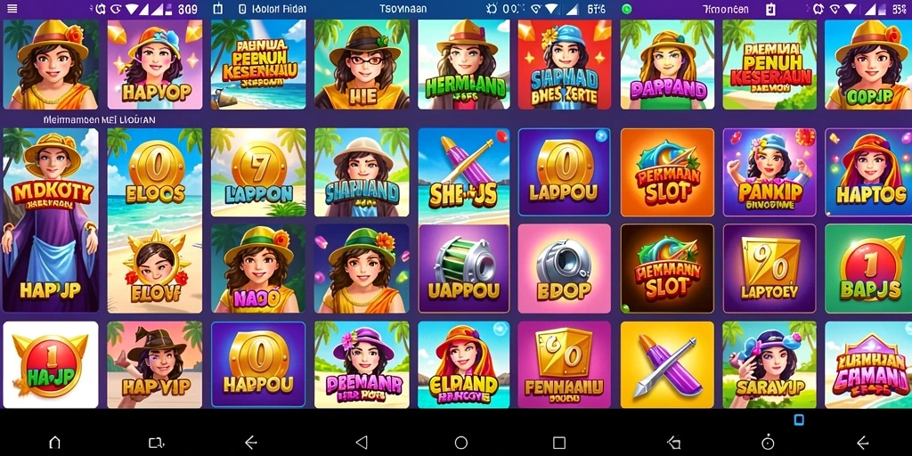 Tampilan gameplay menarik dari HARAPJP, menunjukkan keseruan permainan Slot.