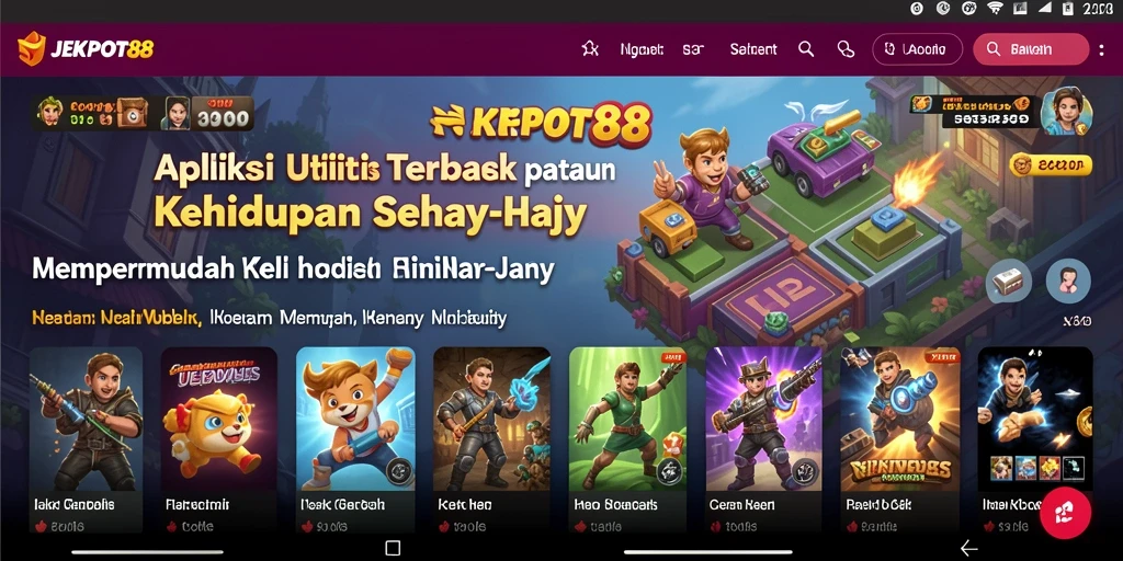 Tampilan antarmuka JEKPOT88 yang sederhana dan mudah digunakan.