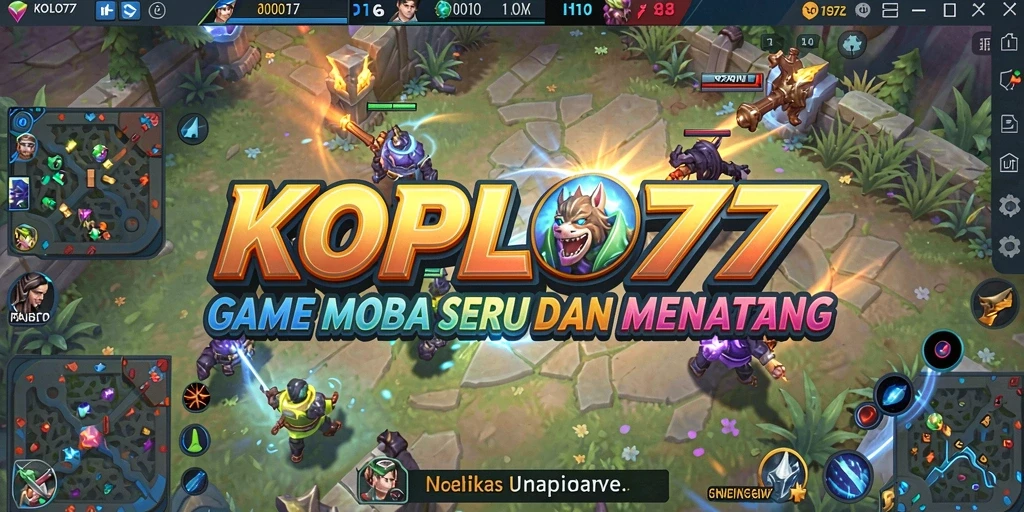 Screenshot gameplay KOPLO77 menunjukkan aksi pertempuran seru dan karakter yang dinamis.