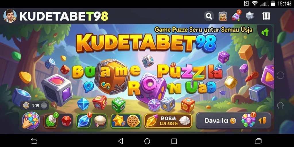 Screenshot KUDETABET98 menampilkan gameplay Puzzle yang mendebarkan.
