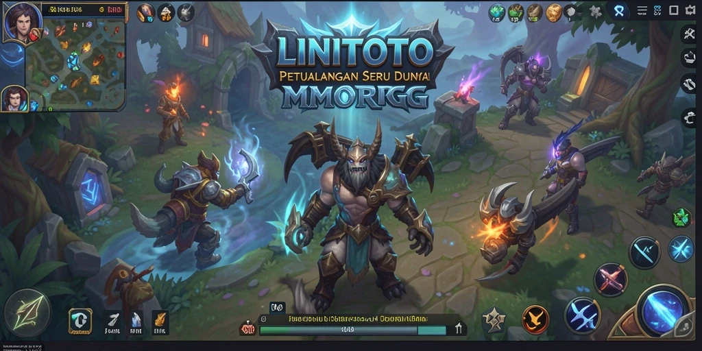 Tampilan gameplay seru di dunia fantasi LINITOTO.