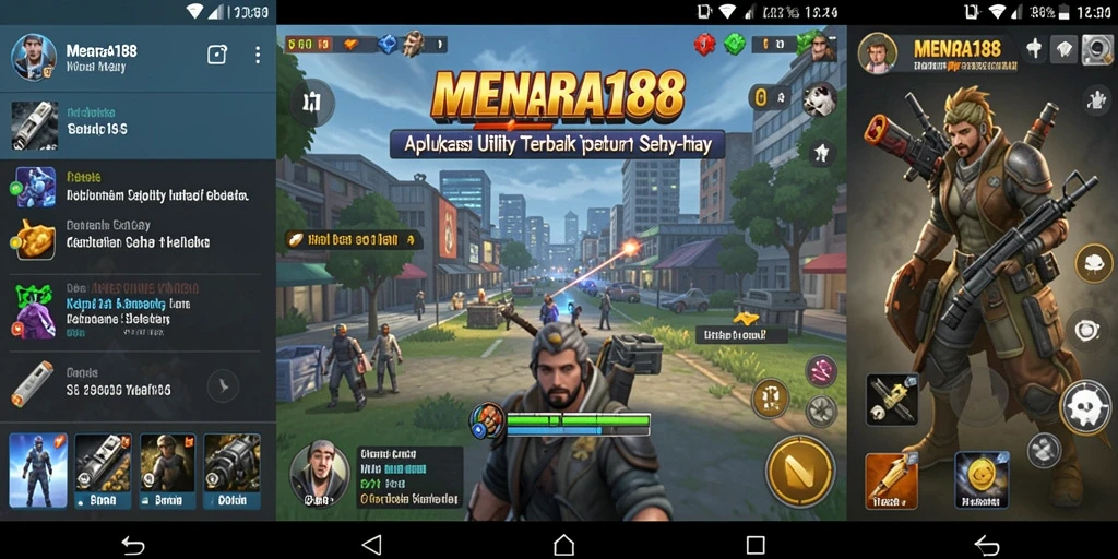 Screenshot MENARA188 menampilkan antarmuka utamanya yang bersih dan fungsional.