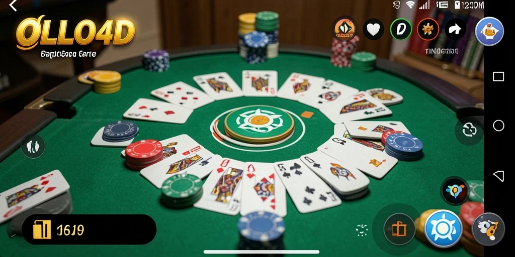 Tampilan gameplay Gaple yang menarik di OLLO4D.