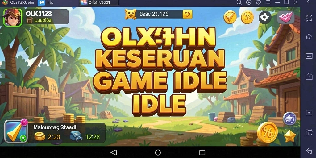 Tangkapan layar menunjukkan gameplay santai dalam OLX128.