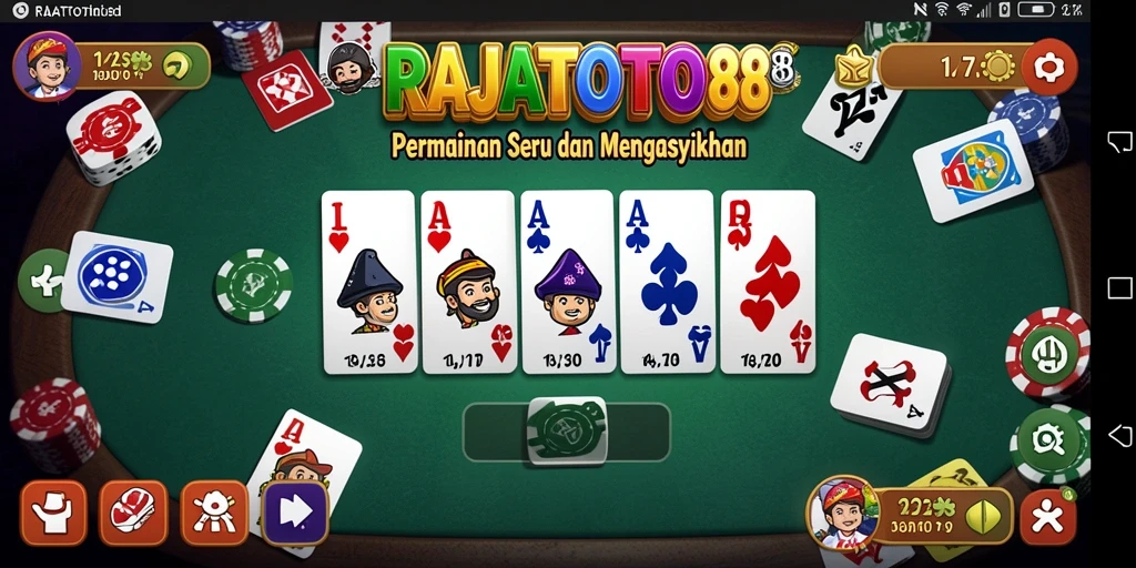 Tampilan gameplay RAJATOTO88 yang seru dan interaktif.