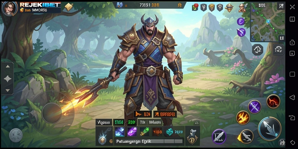 Tangkapan layar dari gameplay menakjubkan di REJEKIBET.