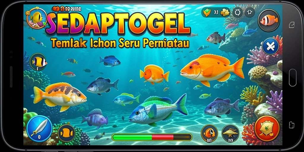 Tampilan gameplay SEDAPTOGEL yang mengasyikkan saat menembak ikan.