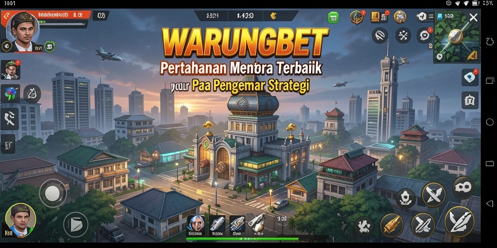 Tampilan menara dan strategi dalam gameplay Tower Defense.