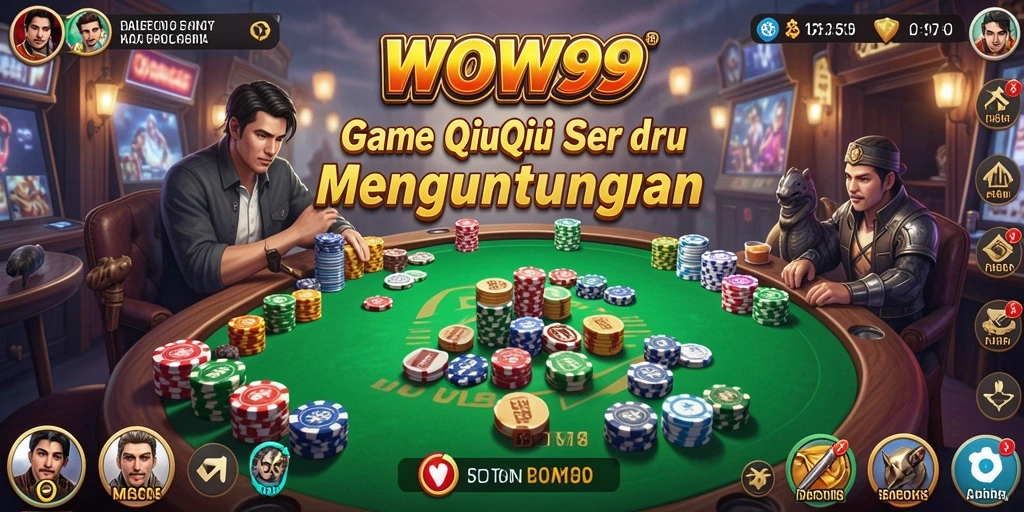 Screenshot gameplay WOW99 yang menunjukkan aksi seru QiuQiu.